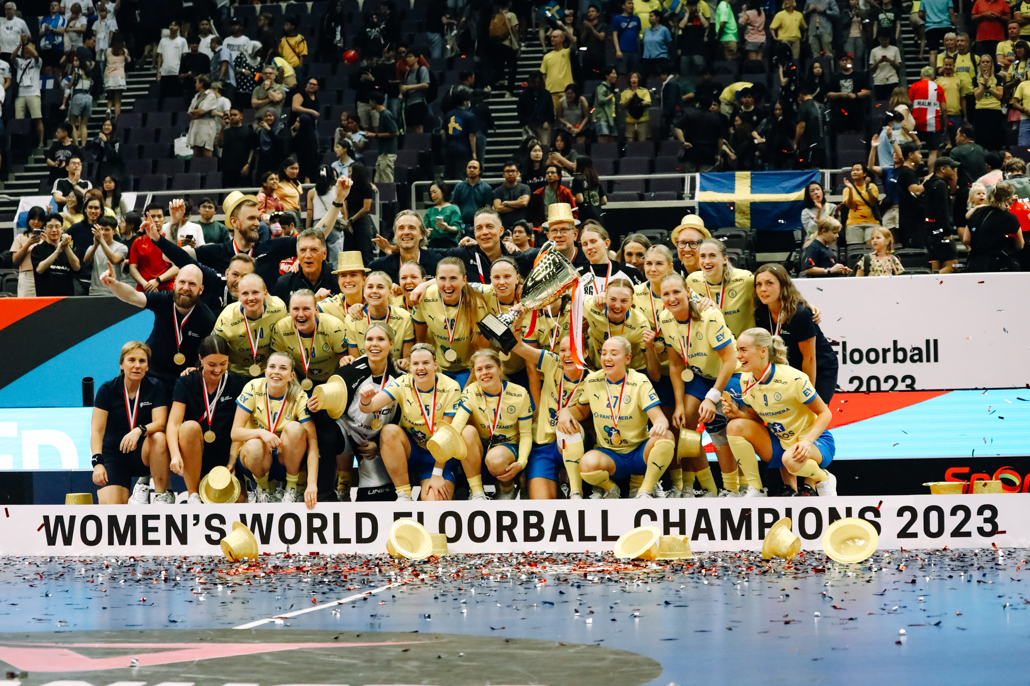 The world’s best step into the rink at the 2023 Women’s Floorball Championships held at the Singapore Sports Hub