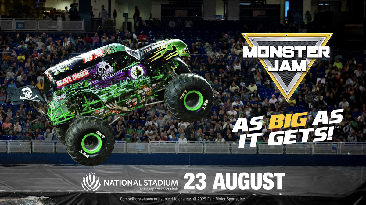 Monster Jam Roars Back to Singapore Sports Hub: Blake Granger and Megalodon Set to Make Waves