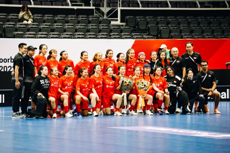 The world’s best step into the rink at the 2023 Women’s Floorball Championships held at the Singapore Sports Hub